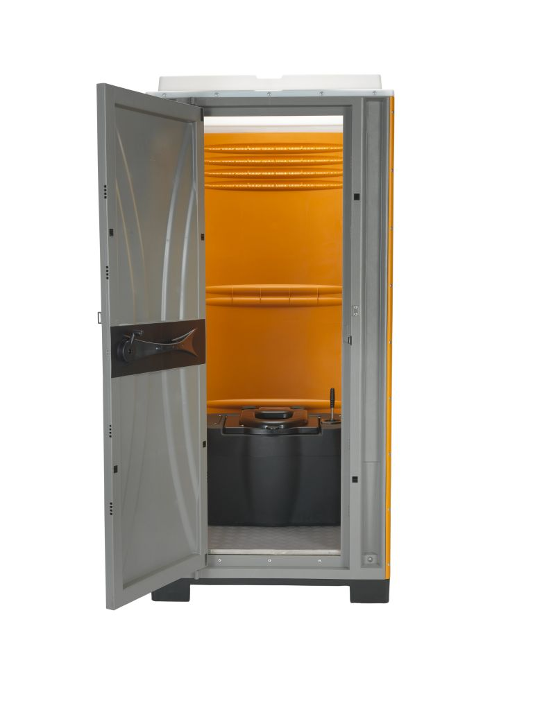 Mobiele toiletcabine met spoeling
