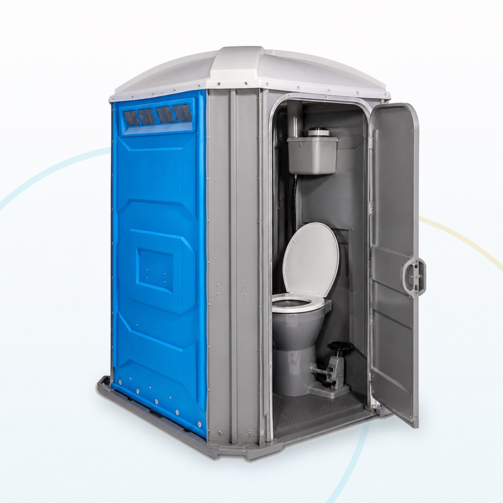 Volledige mobiele toiletcabine met spoeling